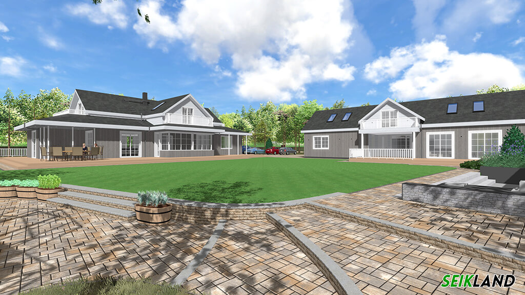 Trepistiku kasutamine reljeefses aias