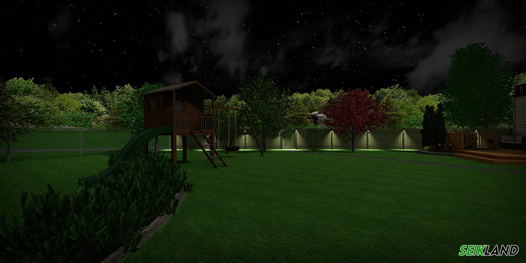 Piirdeaia valgustid eramu aiakujunduses