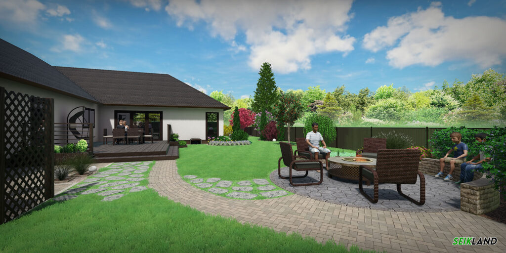 Aiadisainer Pärnumaal - kiviparketi ja astekivide kasutamine aiakujunduses, tulease aias